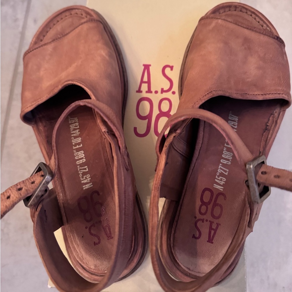 A.S.98 Sandals leather Sz 37